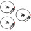 3Pièces Rallonge Tuyau Noir Usage Polyvalent 9