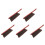 5Pcs Brown Wood Dusting Brushes Long Handle Fireplace Bed Sofa Cleaner 6