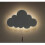 (cloud) White Wooden Night Light Wall Mounted Nursery Lighting e 4
