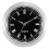 (Silver frame black b)36mm Clock Insert Movement Round Clock Head Inlaid Time Display for Crafting Decorating p 1