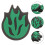 12 Pcs Fire Shaped Silicone Tennis Racket Shock Absorber 11
