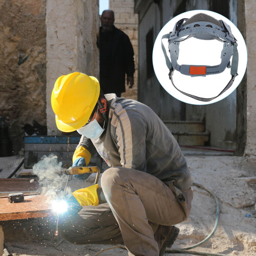 2Pcs Hard Hat Suspension Replacement Grey Sponge Insert for Safety 1