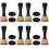 4 Sets Mini Ink Paint Mixing Tools With Sponge Replacement 7