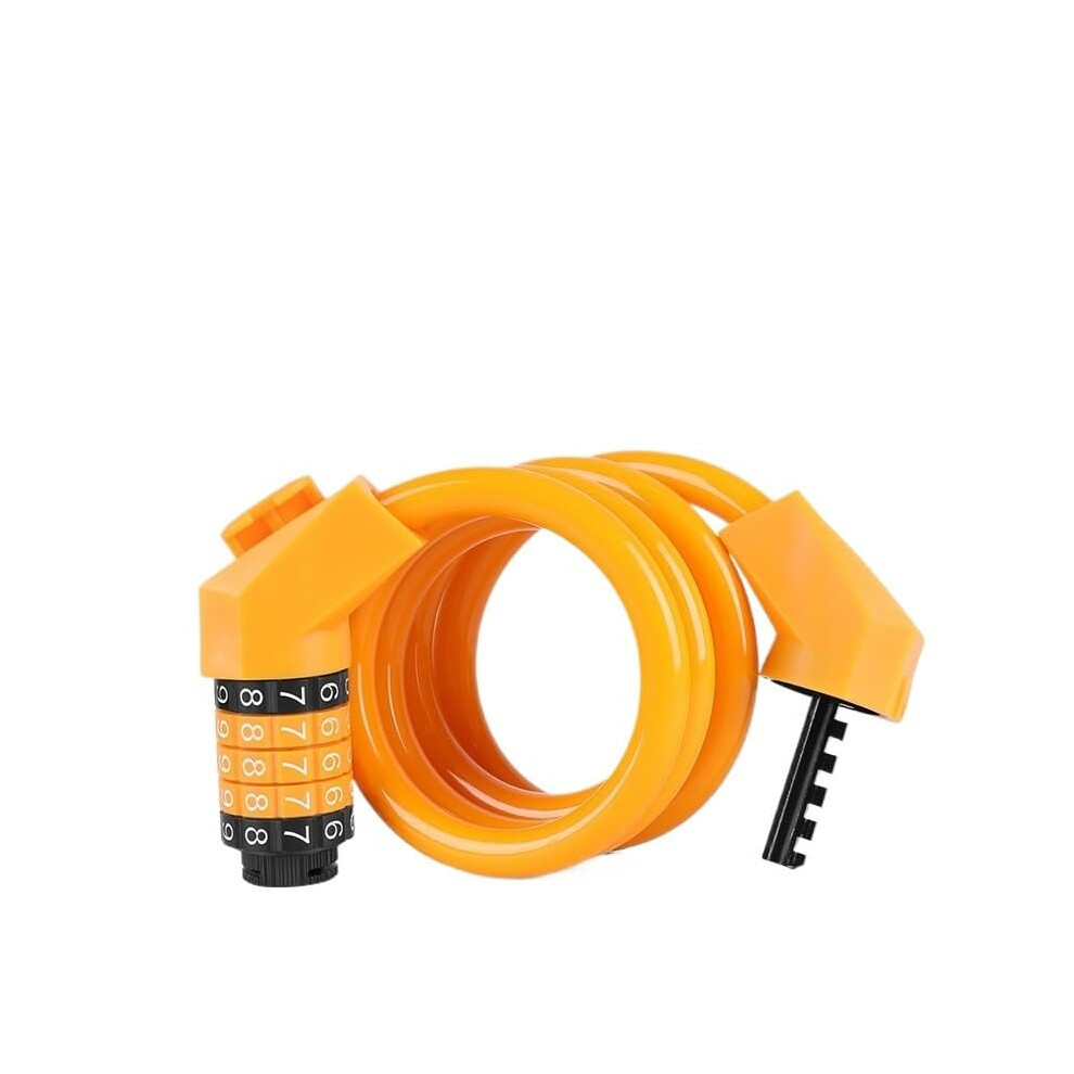 Bike Lock With Easy Mounting For Bikes, Motorcycles, Doors, Fences And Grills - Orange Anti-Theft Security Lock-image-OPC-PKYJ8SQ-NEW