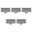 Portable Easel Tray 5Pcs For Paint Brushes And Tools Storage 4