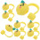 16 Pcs Adorable Shaped Silicone Straw Caps For Drinking Pipe Tips 2