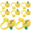 16 Pcs Adorable Shaped Silicone Straw Caps For Drinking Pipe Tips 10