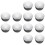 12 Pcs Fence Post Caps Rubber Covers Protective 6
