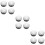 12 Pcs Fence Post Caps Rubber Covers Protective 9