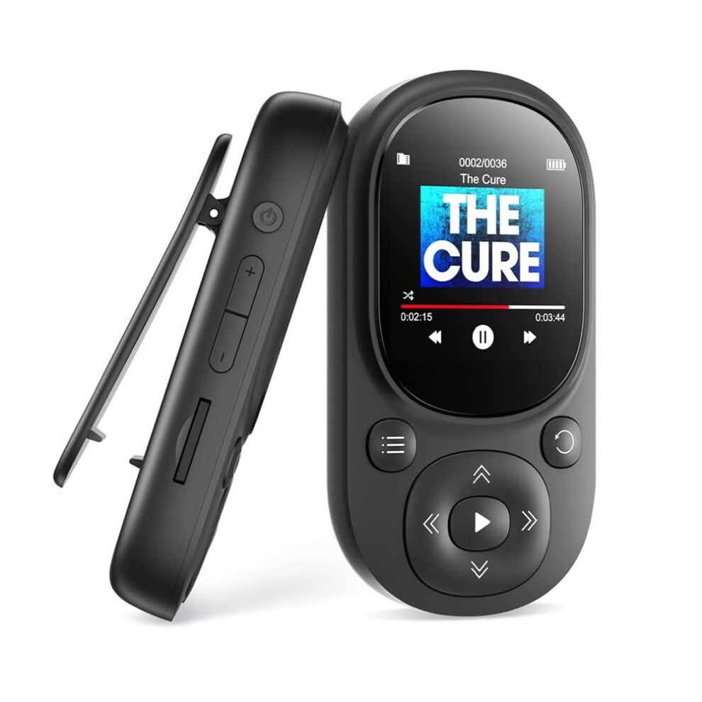 32Gb Clip Mp3 Player Bluetooth Enabled Mp4 Video Playback Fm Radio Recording Pedometer For Kids Black 9354506130589