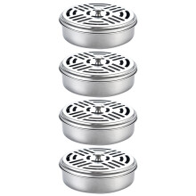 8 Pcs Stainless Steel Round Hollow