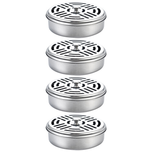 8 Pcs Stainless Steel Round Hollow