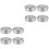 8 Pcs Stainless Steel Round Hollow 3