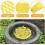 Bee Honeycomb Net Cups for Bees Drinking, 4 Pack Bees Insect Drinking Cups, Floating Drinking Water Stations for Bee Butterflies 3