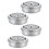 8 Pcs Stainless Steel Round Hollow 10