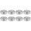 8 Pcs Stainless Steel Round Hollow 2