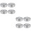 8 Pcs Stainless Steel Round Hollow 6
