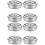 8 Pcs Stainless Steel Round Hollow 5