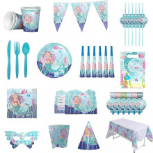 Party Tableware Supplies Set Disposable Party Dinnerware Party Ideas Decoration