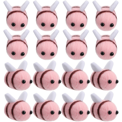 75 Pcs Wool Felt Bee Craft Balls For Diy Decorations And Costumes