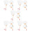 20 Pcs Diy Bamboo Handle Blank Fans For Decorative Graffiti Hand Craft 10