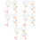 20 Pcs Diy Bamboo Handle Blank Fans For Decorative Graffiti Hand Craft 9