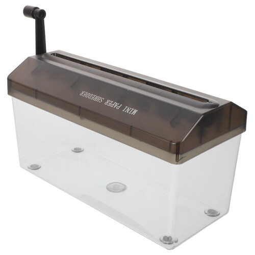 2Pièces Déchiqueteur Manuel Noir Portable Pour Home Office 2