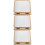 3Pcs Wooden Tabletop Cosmetic Mirror Desktop Foldable Makeup Mirror 8