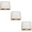 3Pcs Wooden Tabletop Cosmetic Mirror Desktop Foldable Makeup Mirror 9