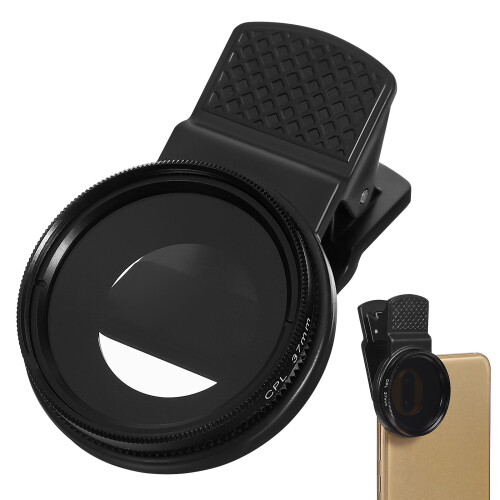 2Pcs Cpl Phone Lens 37Mm Ultra-Thin Clip-On Circular Polarizer