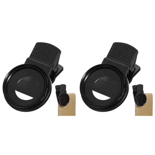2Pcs Cpl Phone Lens 37Mm Ultra-Thin Clip-On Circular Polarizer 1
