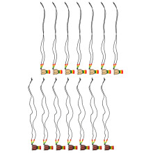 42Pièces Colliers Design Tambour Africain Coloré Pour Usage Décoratif