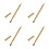 4Pcs Retractable Lip Brush For Concealer Lipstick Eyeshadow Foundation 11