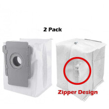 2 Pack Reusable Zippered Dust Bags for iRobot Roomba i1 i3 i4 i6 i7 j7 i8 + Plusp