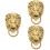 3Pcs Lion Brooch Vintage Lapel Pin For Men 8