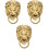 3Pcs Lion Brooch Vintage Lapel Pin For Men 5