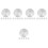 30 Pcs Glass Table Tops Hardware Aluminum Discs Thickened 6