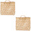 2 Pcs Portable Woven Picnic Basket With Handle For Sundry Storage 6