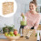 2 Pcs Portable Woven Picnic Basket With Handle For Sundry Storage 10