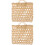2 Pcs Portable Woven Picnic Basket With Handle For Sundry Storage 5