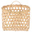 2 Pcs Portable Woven Picnic Basket With Handle For Sundry Storage 9