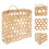 2 Pcs Portable Woven Picnic Basket With Handle For Sundry Storage 8