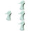 4Pièces Support Porte-Encens Vert Clair Décoration 6