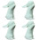 4Pièces Support Porte-Encens Vert Clair Décoration 5