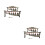 2Pcs Mini Double Layer Archaic Bronze Chinese Percussion Instrument 5