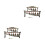 2Pcs Mini Double Layer Archaic Bronze Chinese Percussion Instrument 8
