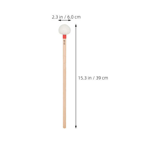 4Pcs Professional Timpani Mallets With White Felt And Wooden Handle 1