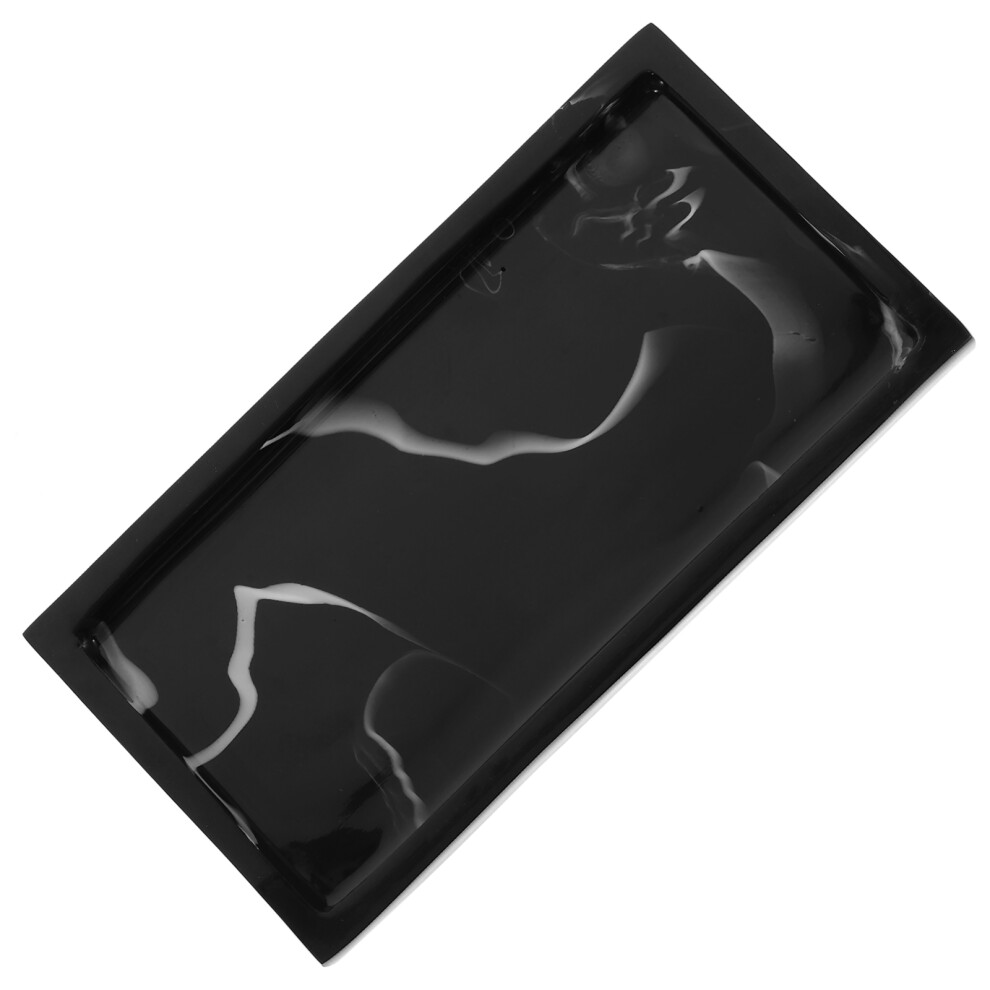 2Pcs Marbling Bathroom Countertop Tray Jewelry Organizer-image-OPC-PKYJCXP-NEW