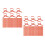 2000 Pcs Red Kraft Paper Baking Ties Bendable Packaging Ribbon 5