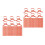 2000 Pcs Red Kraft Paper Baking Ties Bendable Packaging Ribbon 6